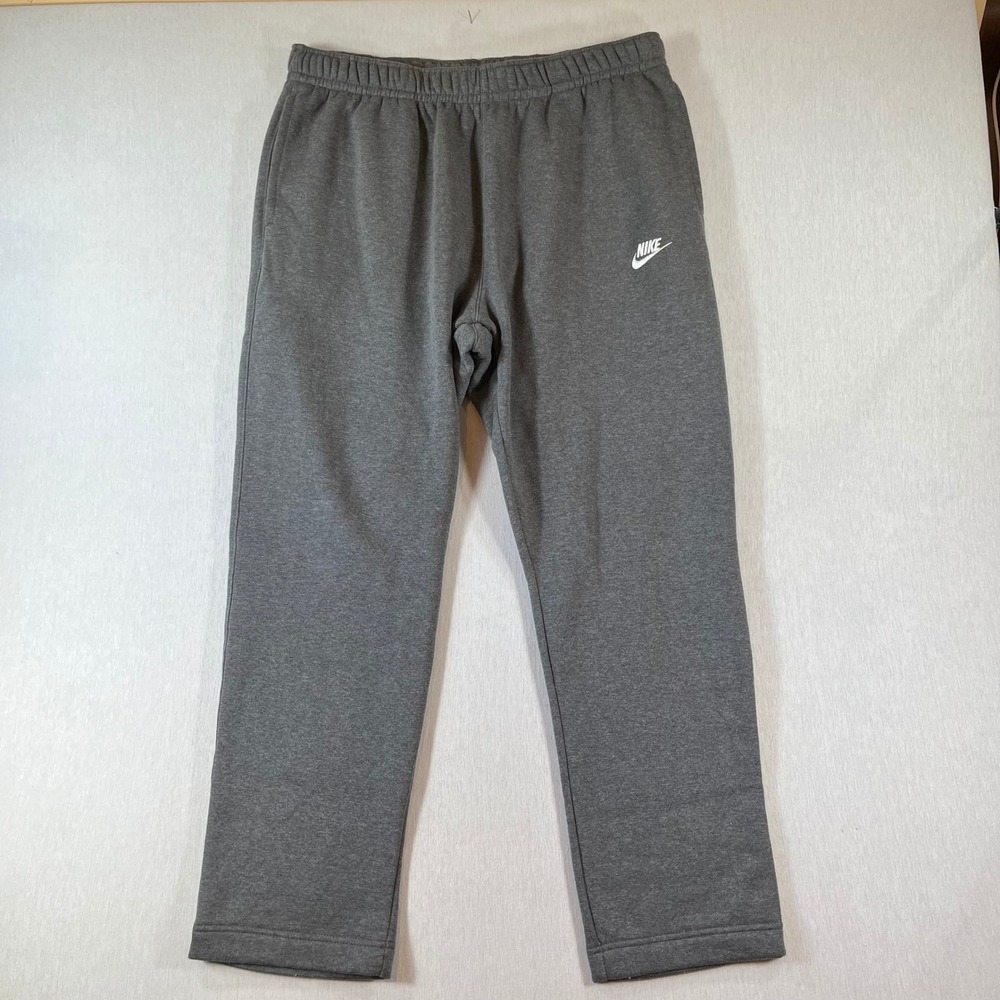 Nike Sweatpants Mens XL Club Fleece Gray Joggers Sport Athletic Drawstrings